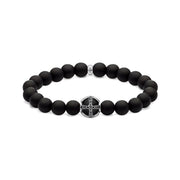 Bracelet croix noir