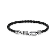 Bracelet cuir mousqueton