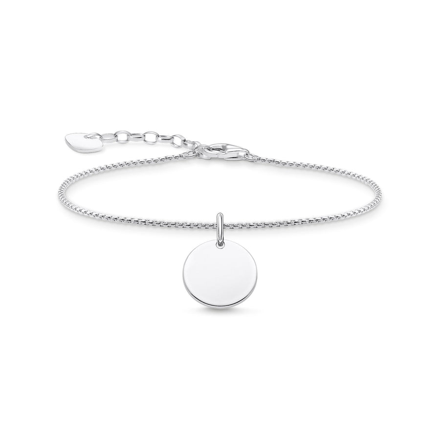 Bracelet médaille argent