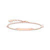 Bracelet classique avec cœur & infinité or rose