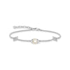 Bracelet perle avec étoiles argent