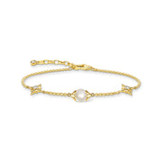 Bracelet perle avec étoiles or