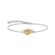 Bracelet couronne or