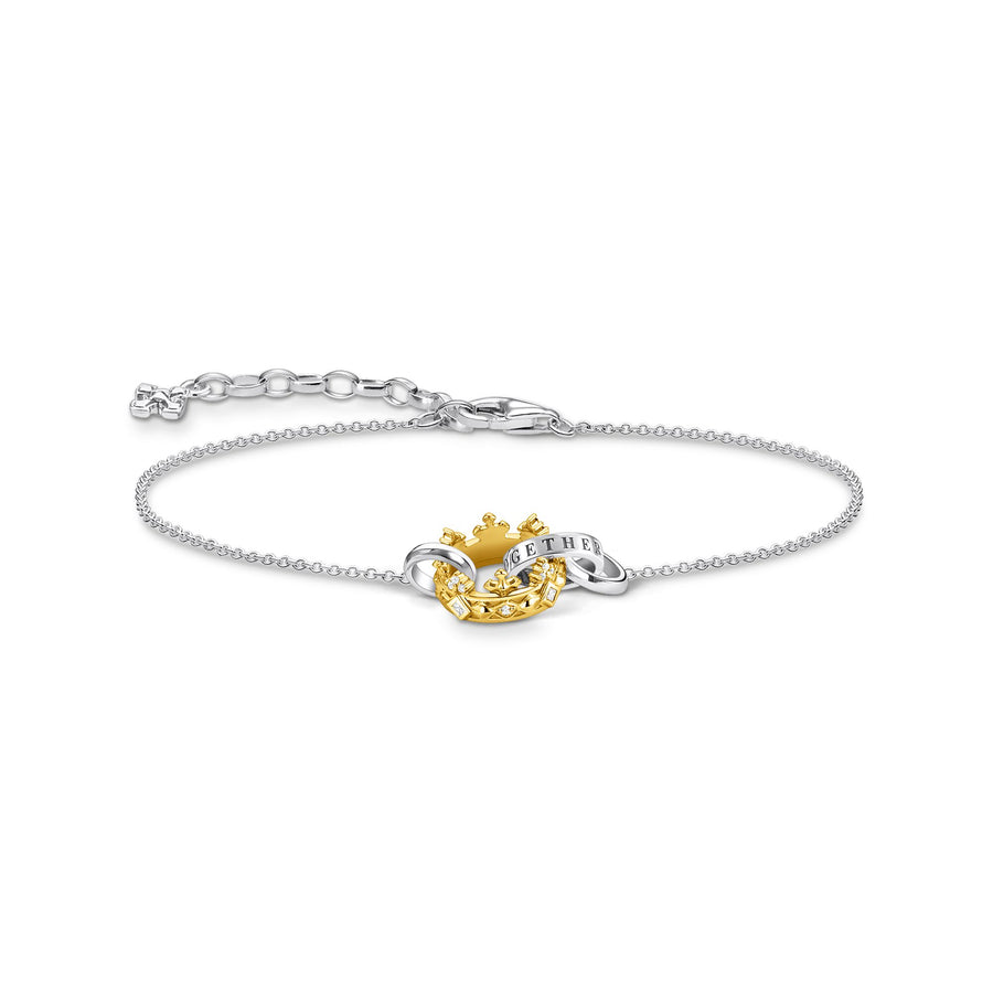 Bracelet couronne or