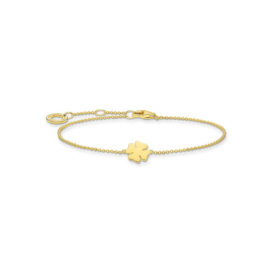Bracelet trèfle or