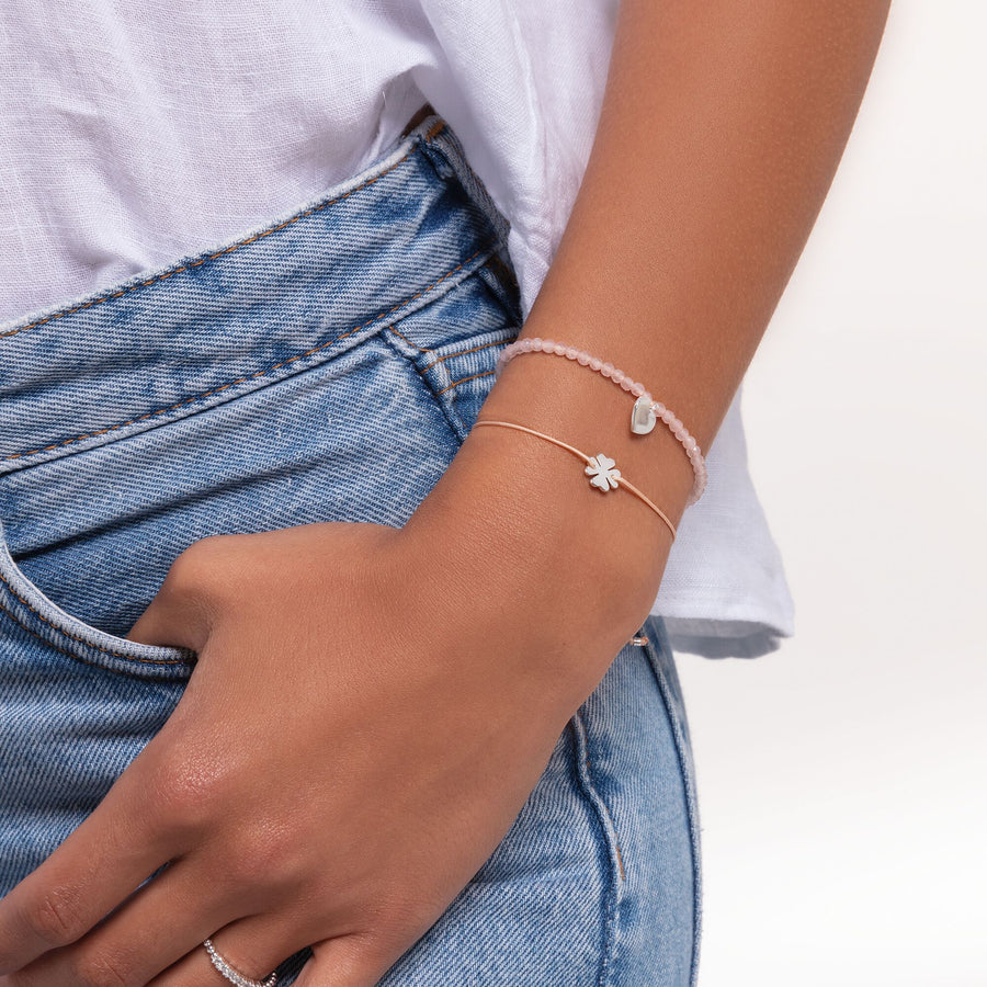 Bracelet trèfle argent