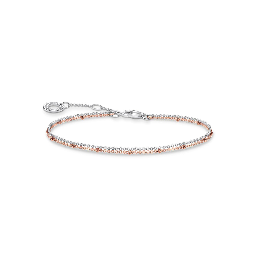 Bracelet double or rose
