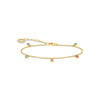 Bracelet pierres colorées or