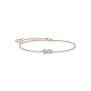 Bracelet infinité or rose