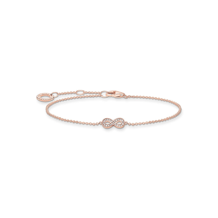 Bracelet infinité or rose