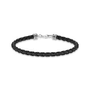 Bracelet en cuir noir