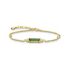 Bracelet pierre verte or