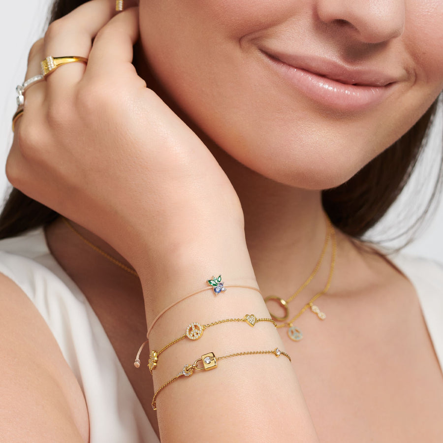 Bracelet vec symboles or