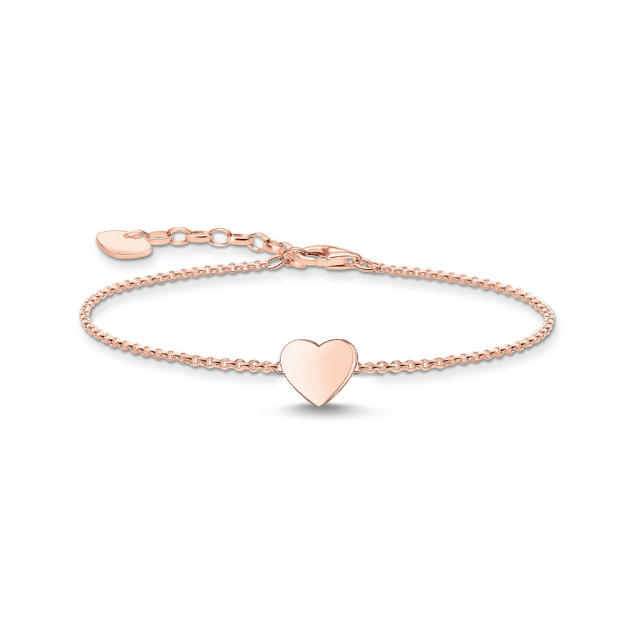 Bracelet cœur or rose