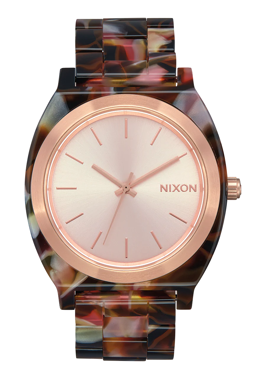 NIXON TIME TELLER ROSE CARAPACE DE TORTUE