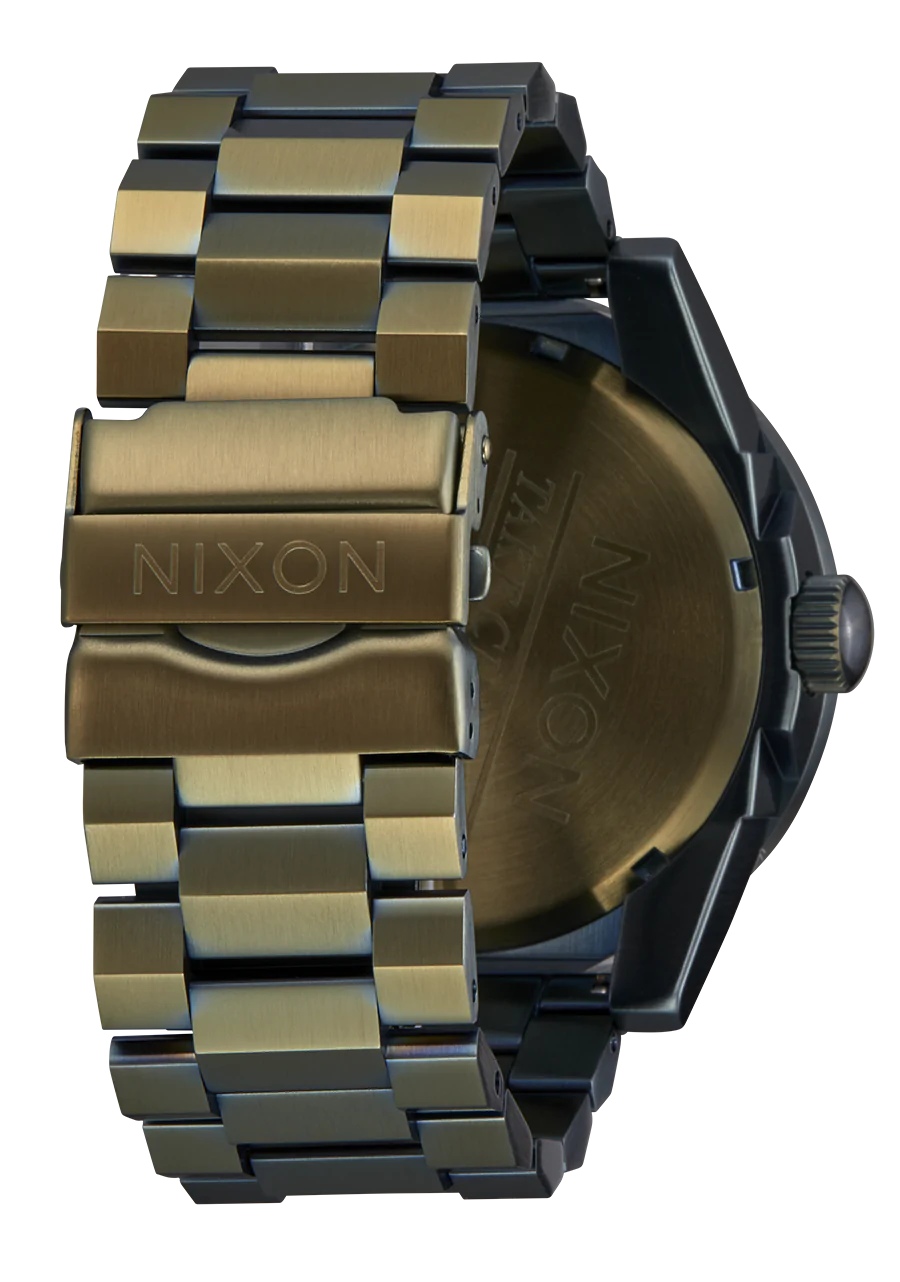 NIXON Corporal SS Acier Inoxydable Black Sunray/Olive IP