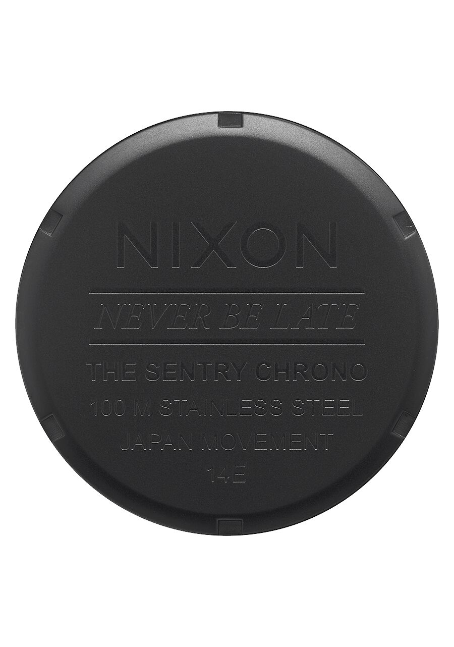 NIXON Sentry Chrono Noir Mat et Or 42mm