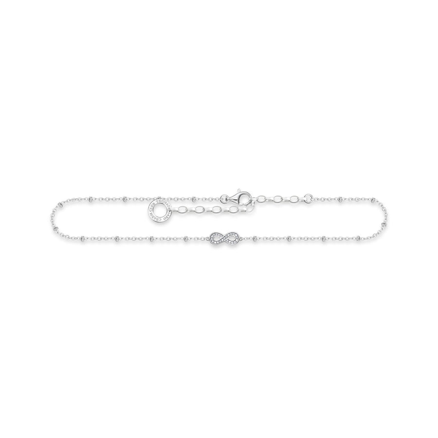 Chaîne de cheville Infinity argent