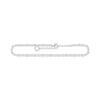 Chaîne de cheville argent double