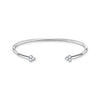 Bracelet jonc pierres blanches