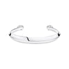 Bracelet jonc tête de mort argent