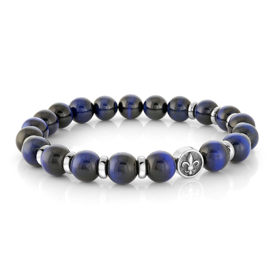 FLEUR DE LYS BEAD BRACELET