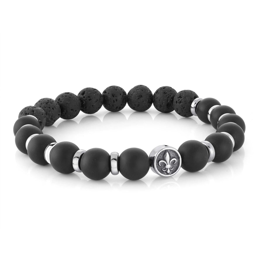 FLEUR DE LYS BEAD BRACELET