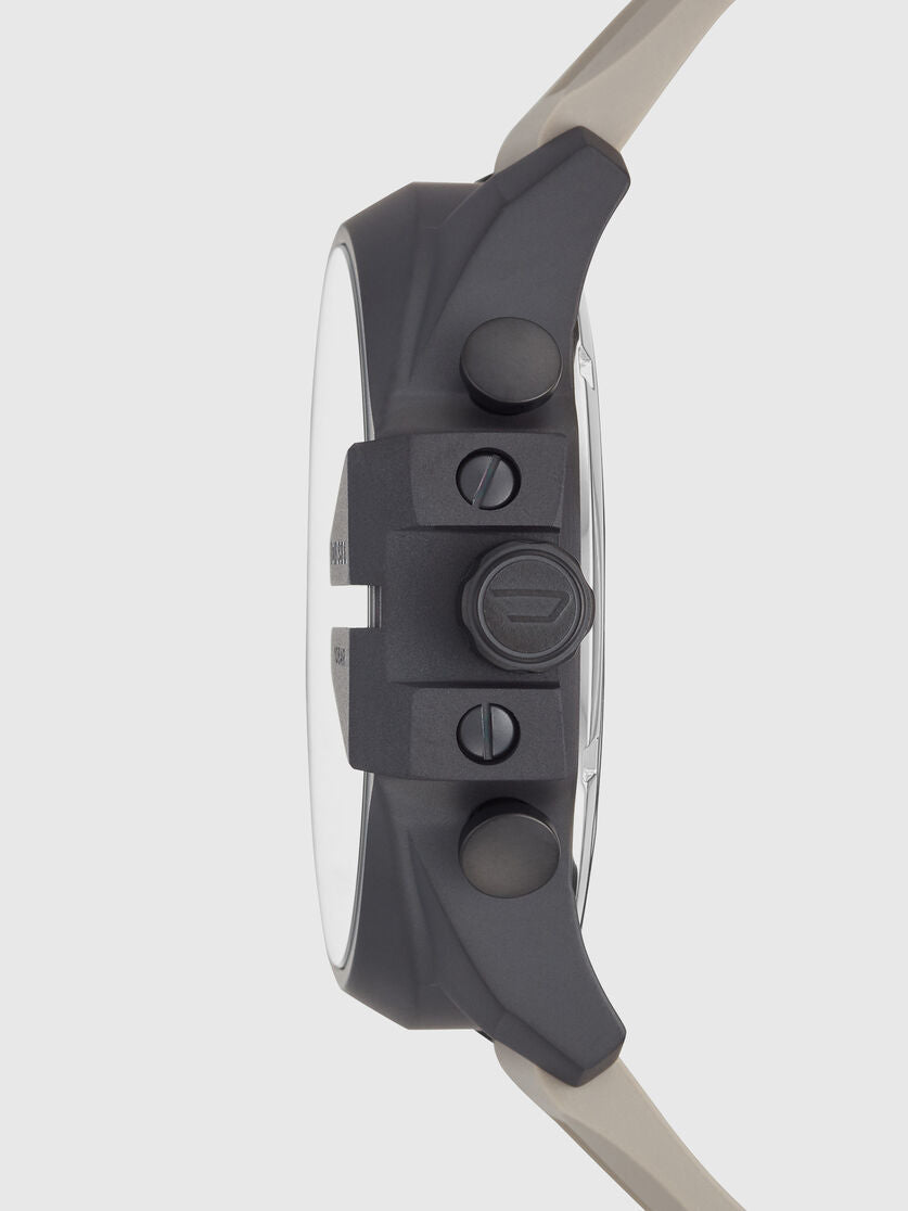 DIESEL Montre Mega Chief silicone à trois aiguilles
