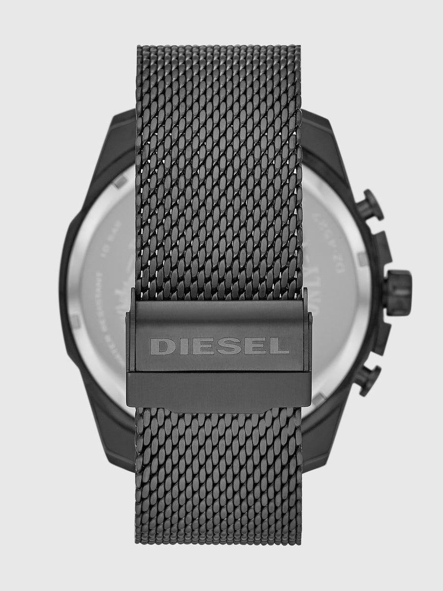 DIESEL Montre Mega Chief Cuir à trois aiguilles