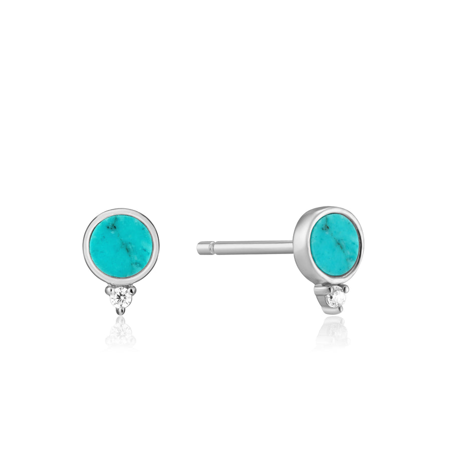 Clous d'oreilles Nacre de Perle ou Turquoise