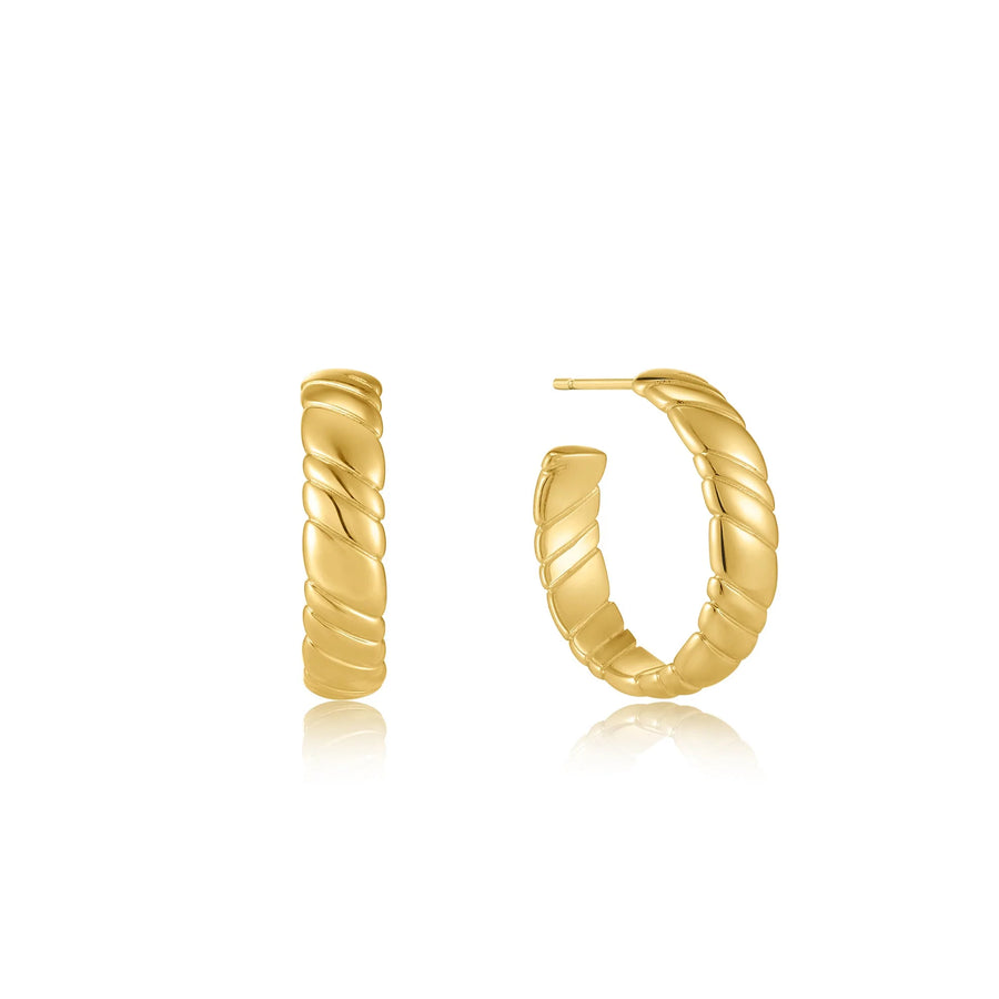 Boucles d’oreilles Smooth Twist Hoop Stud