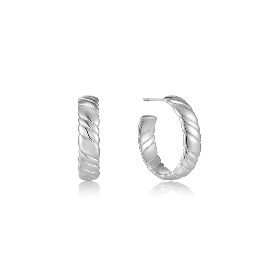 Boucles d’oreilles Smooth Twist Hoop Stud