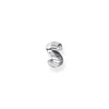 Manchette d’oreille unique peau de serpent argent