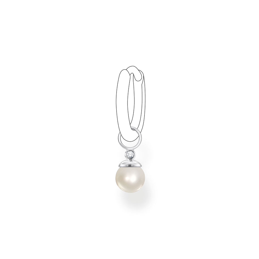 Pendentif pour boucle d'oreille unique perle