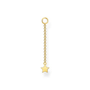 Pendentif pour boucle d'oreille unique étoile or