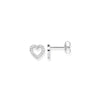 Clous d'oreilles cœurs grands
