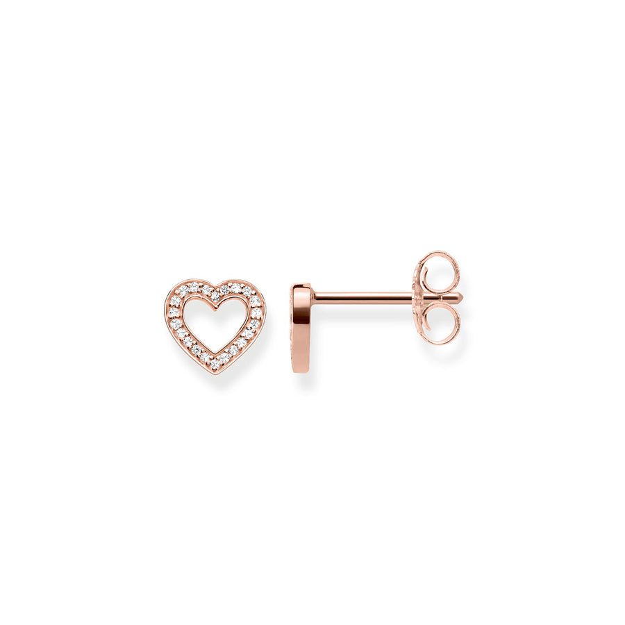 Clous d'oreilles cœurs grands
