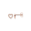 Clous d'oreilles cœurs grands