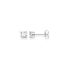 Clous d'oreilles pierre blanche