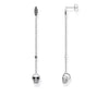 boucles d'oreilles Têtes de mort avec pierres noires