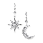 Boucles d'oreilles royaltie étoile & lune