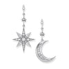 Boucles d'oreilles royaltie étoile & lune