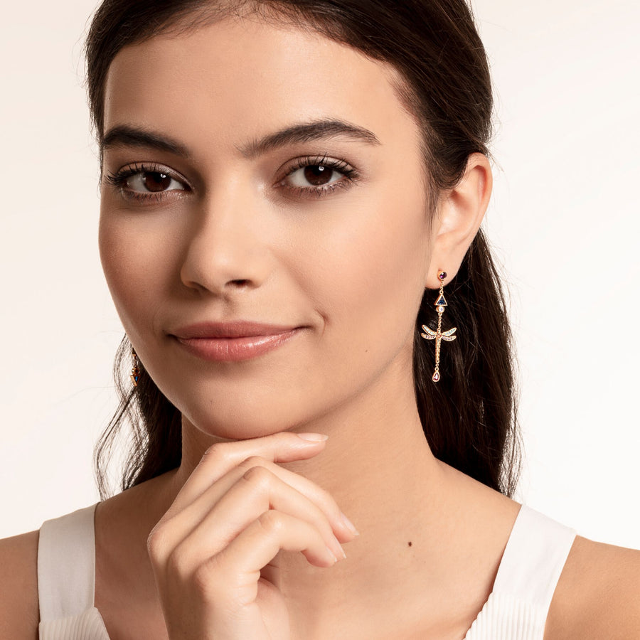 Boucles d'oreilles libellule