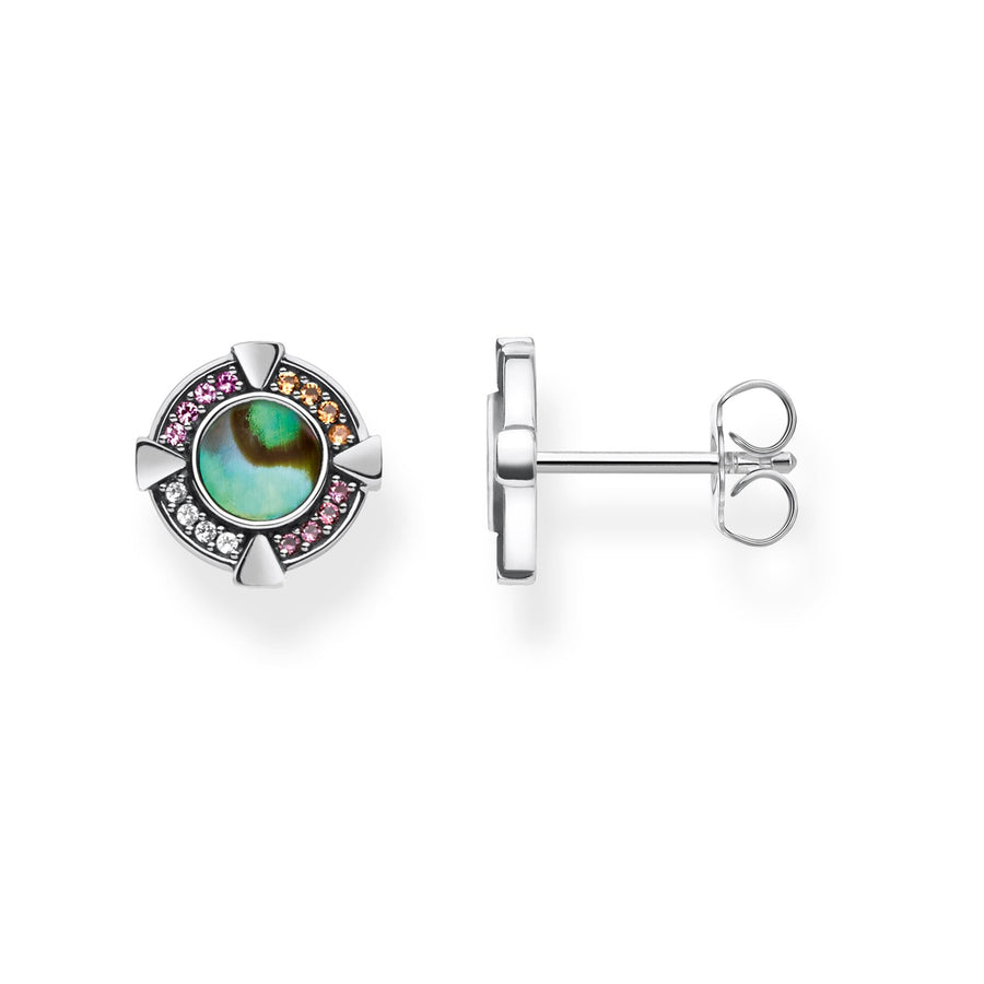 clous d'oreilles nacre d'abalone