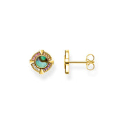 Clous d'oreilles nacre d'abalone or
