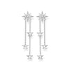 Boucles d'oreilles étoiles argent
