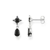 boucles d'oreilles Goutte noire