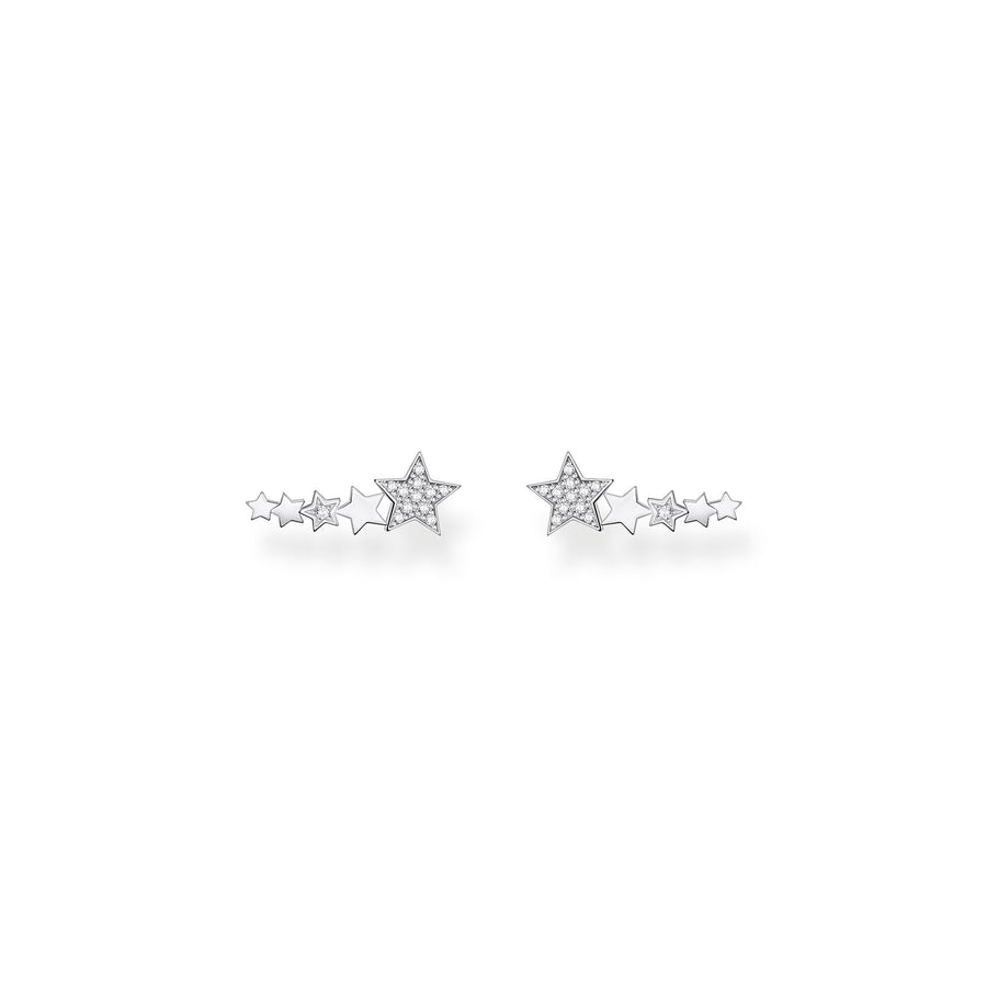 Boucles d'oreilles grimpante étoiles