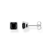 Clous d'oreilles pierre noire