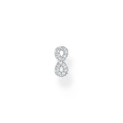 Clou d'oreille unique Infinity argent